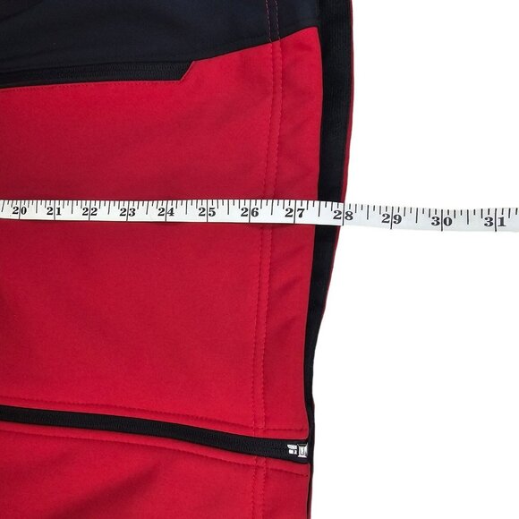 Hawke Co Red Softshell Performance Fleece Lined Jacket Water Resistant Large NWT - Picture 7 of 13